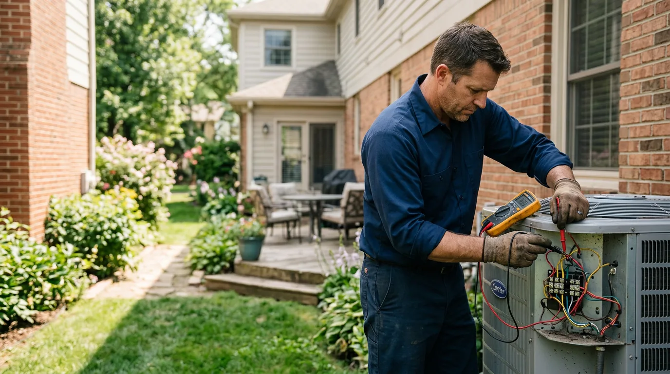 HVAC technician working near Pixley, CA